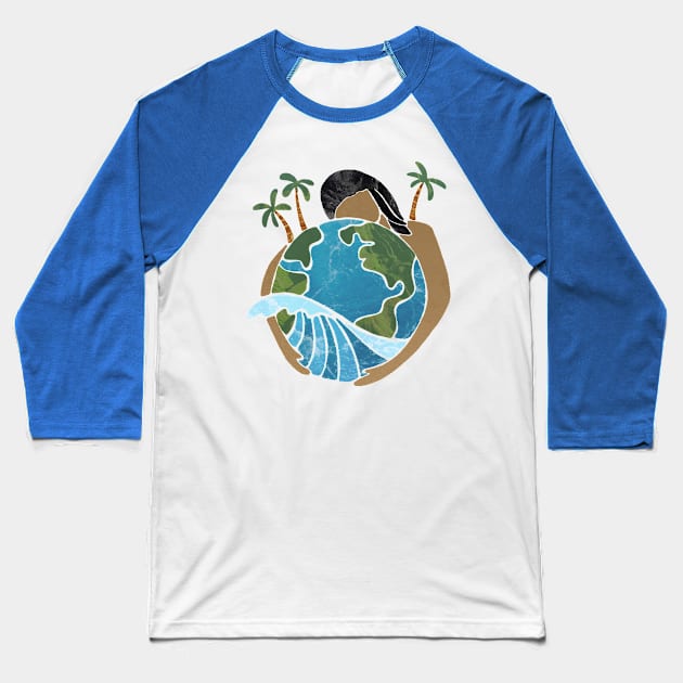 Mother Nature Baseball T-Shirt by HaleiwaNorthShoreSign